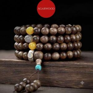 Wooden bead bracelet